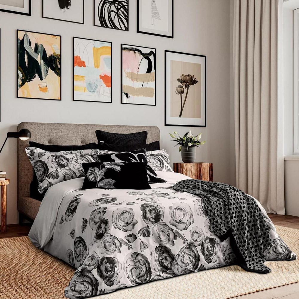 Mono Floral Bedding by Ted Baker in Mono Black & White